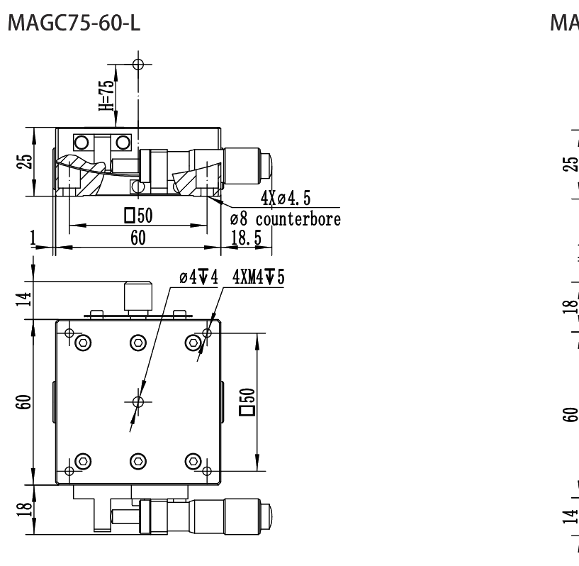 MAGC75-60-L 尺寸图