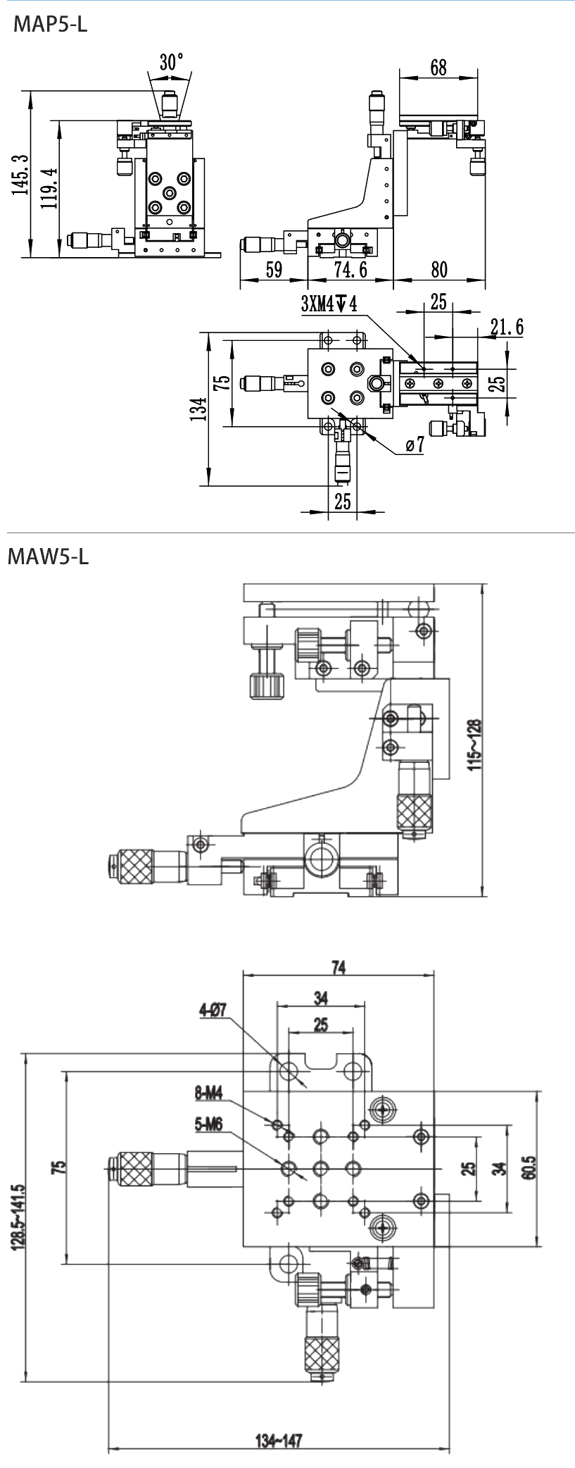 MAP5-L 尺寸图