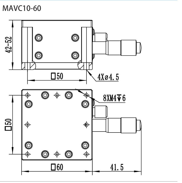 MAVC10-60 dimensional drawing