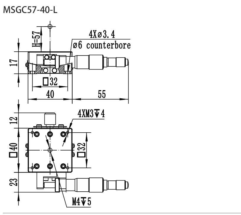 MSGC57-40-L 尺寸图