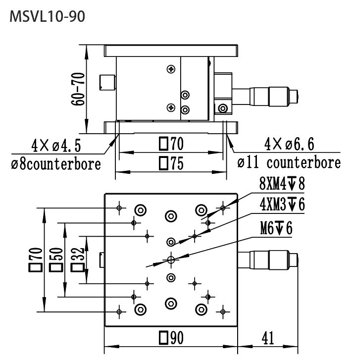 MSVL10-90 尺寸图